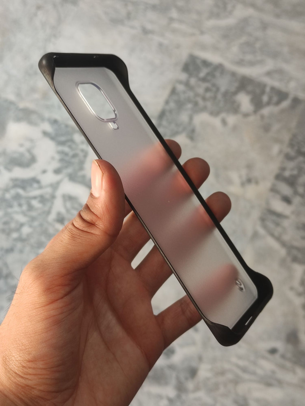 Xiaomi Redmi Note 9 Pro Transparent Matt Frameless Back Cover