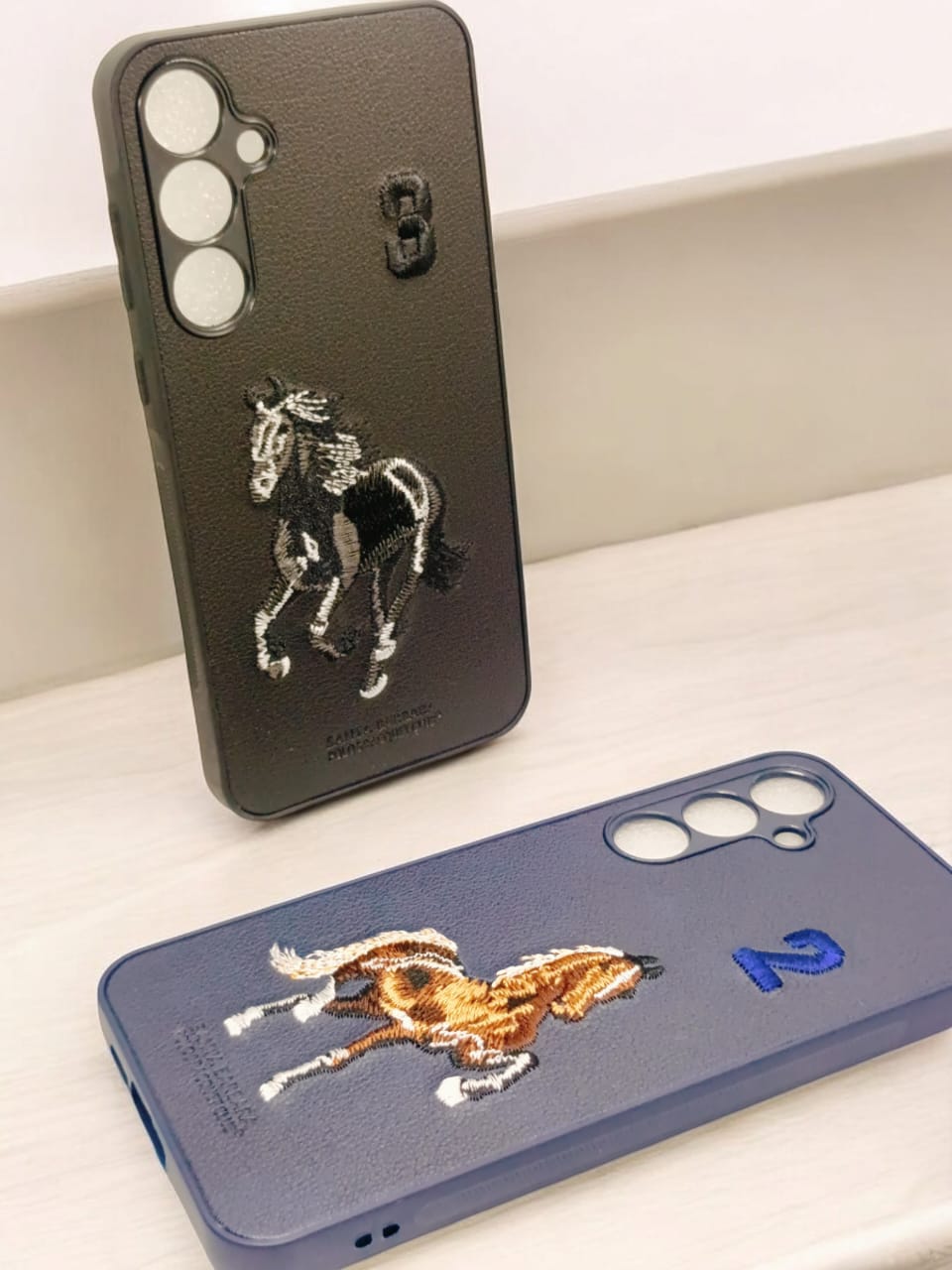 Samsung Galaxy A55 Premium Quality Embroidery Polo Design Back cover