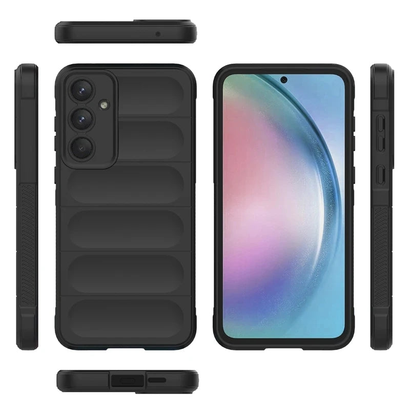 Samsung A25 Shockproof Anti Slip Camera Protection Liquid Silicone Case
