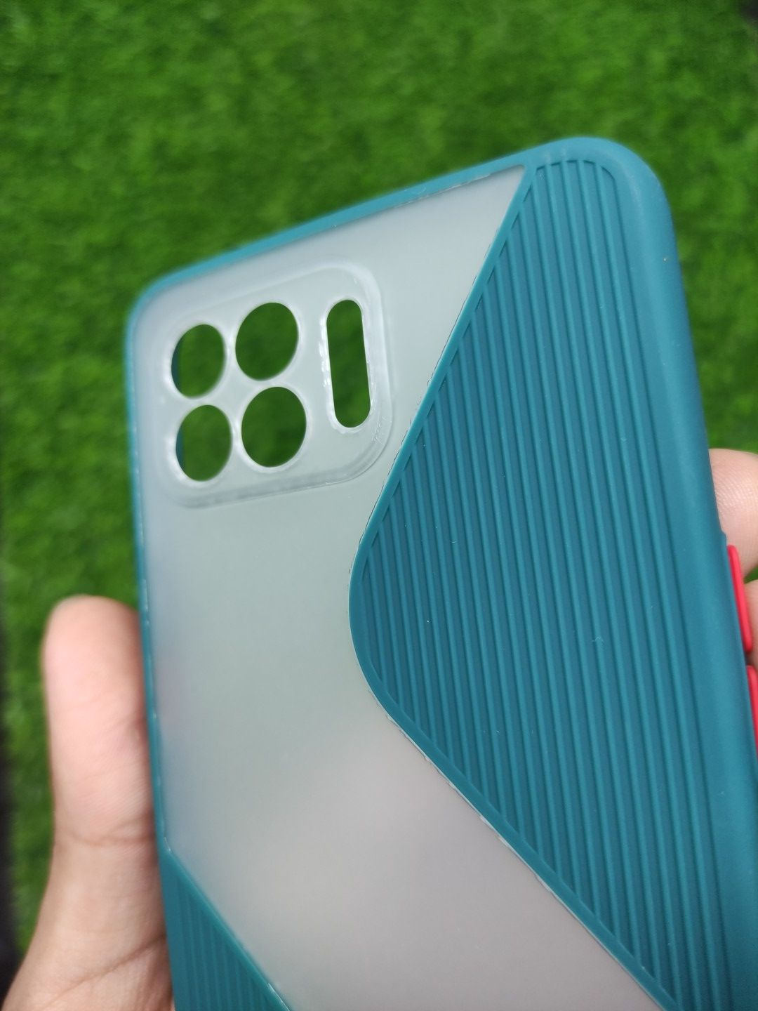 Oppo F17 Pro Matt Translucent S shape Design Back Cover