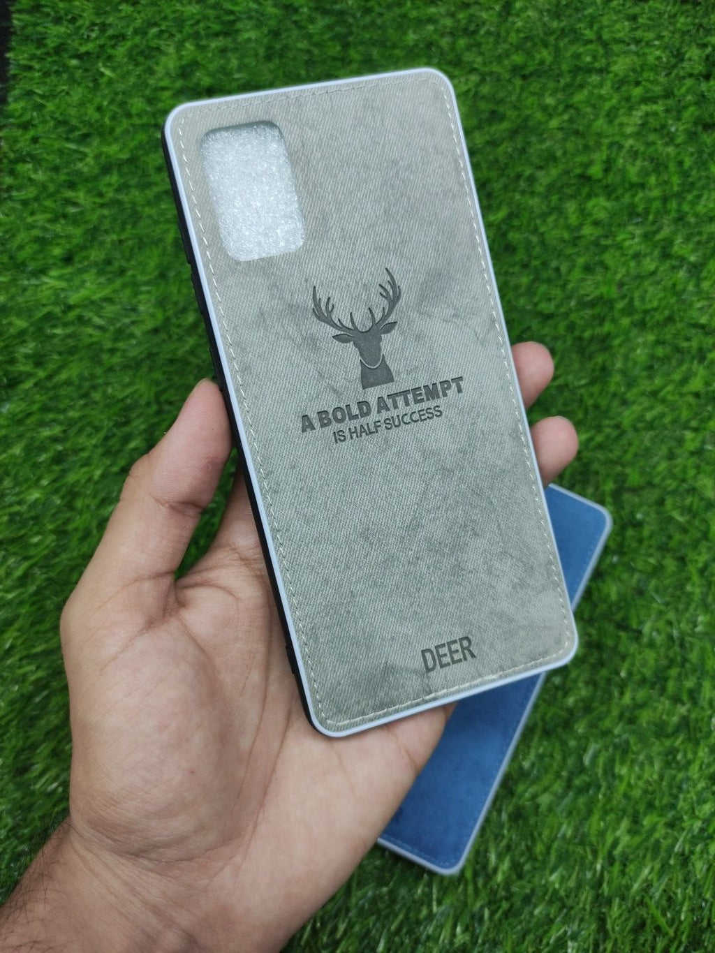 Samsung Galaxy A71 Deer Fabrics Cloth Back Cover