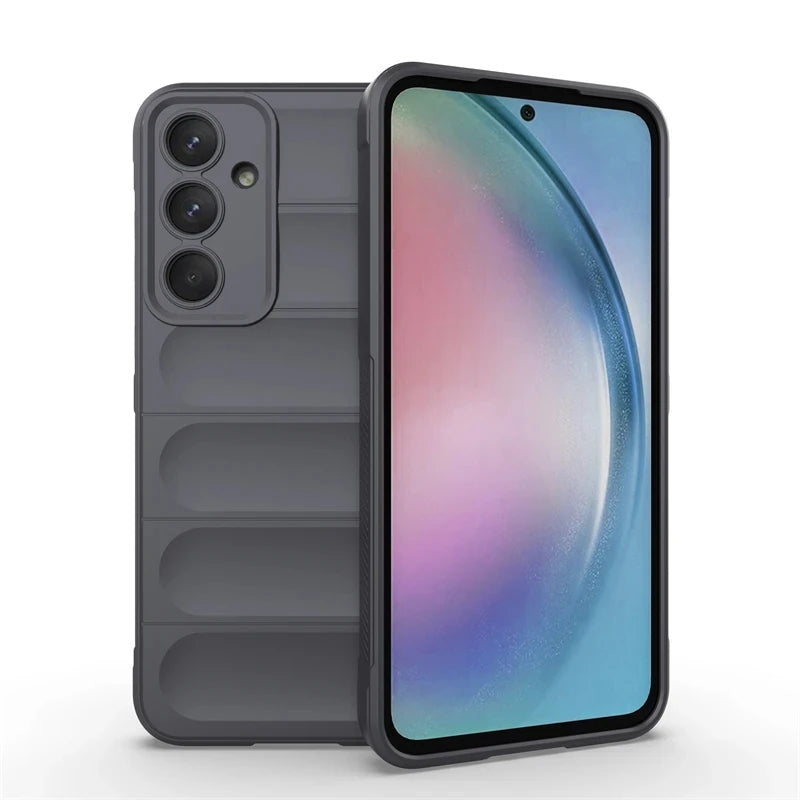 Samsung A55 5G Premium Quality Anti Slip Shockproof Camera Protection Liquid Silicone Case