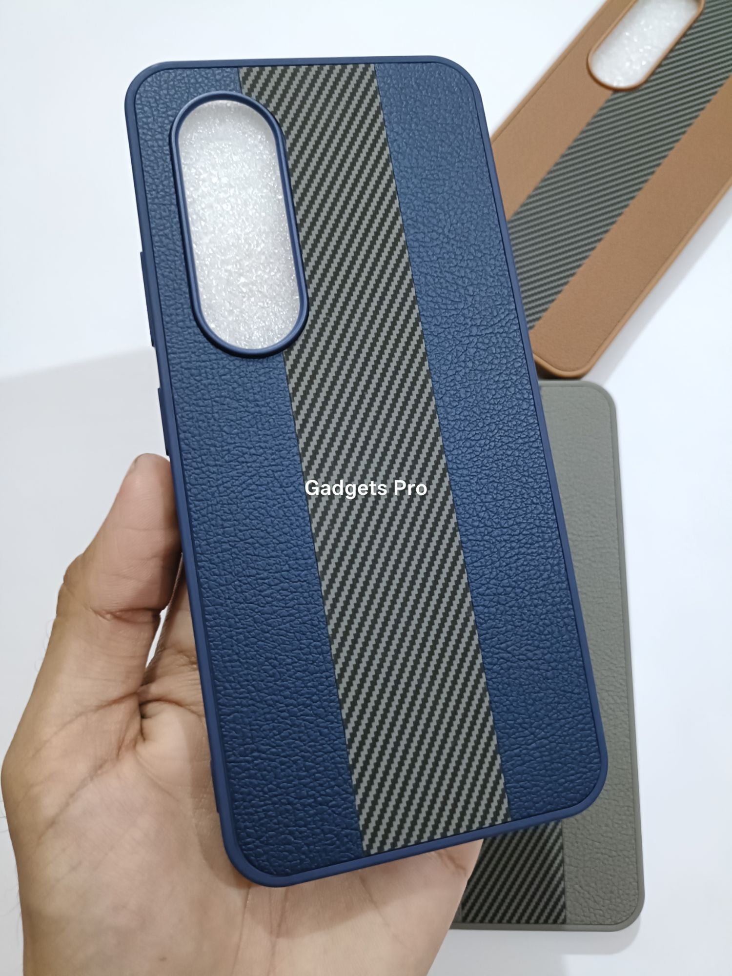 Itel S25 PU Carbon Fiber Design Back Cover