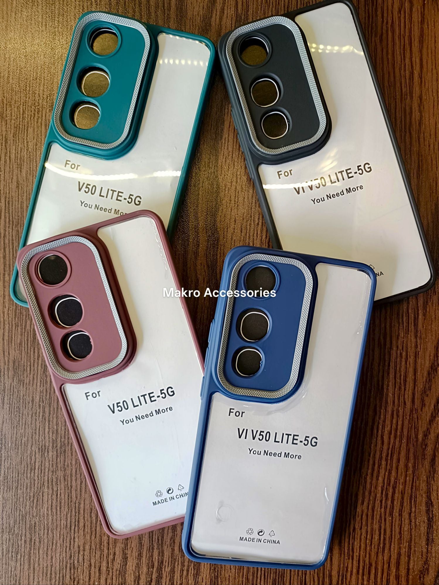 Vivo V50 Lite 5G Clear HD Anti Yellow Soft Silicone Edges Camera Protection Back Cover