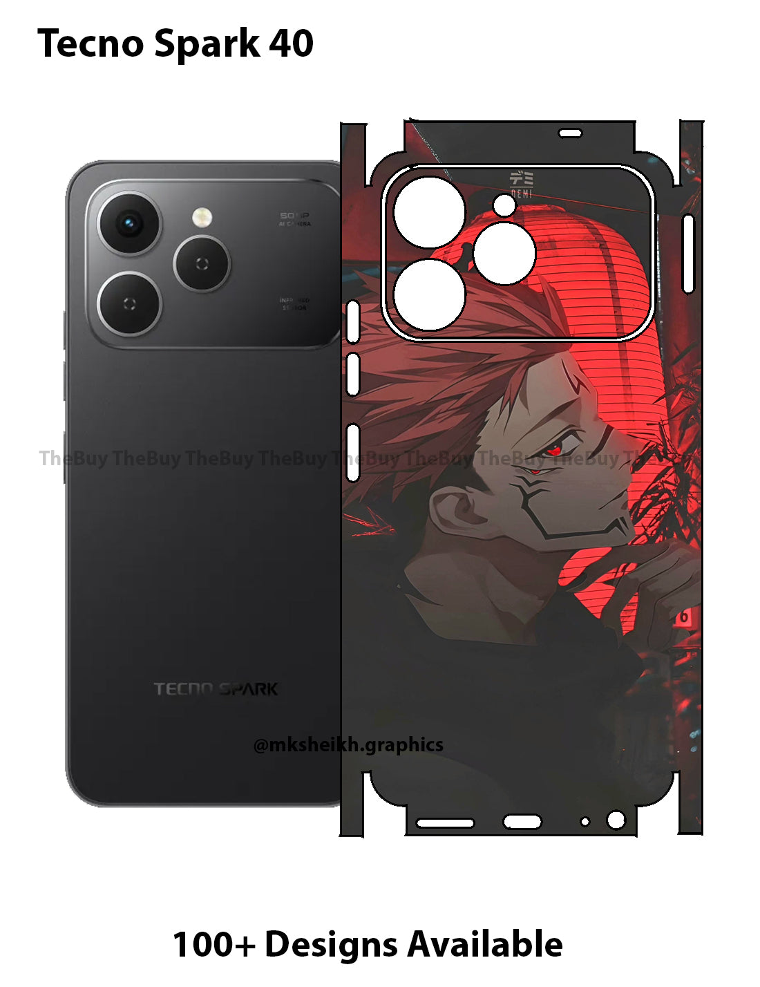 Tecno Spark 40 Full Body Skin Wrap