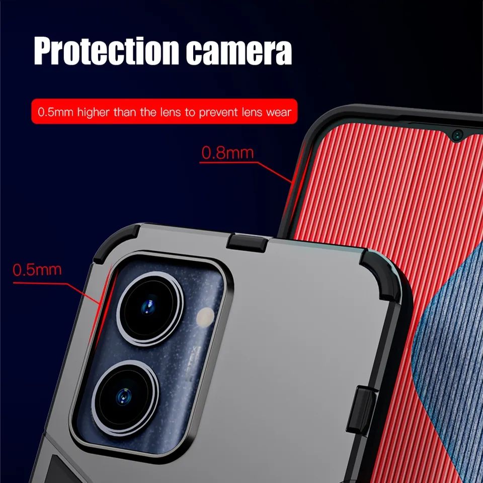 Oppo F21 Pro 5G Shockproof Hybrid Magnetic Ring Back Cover