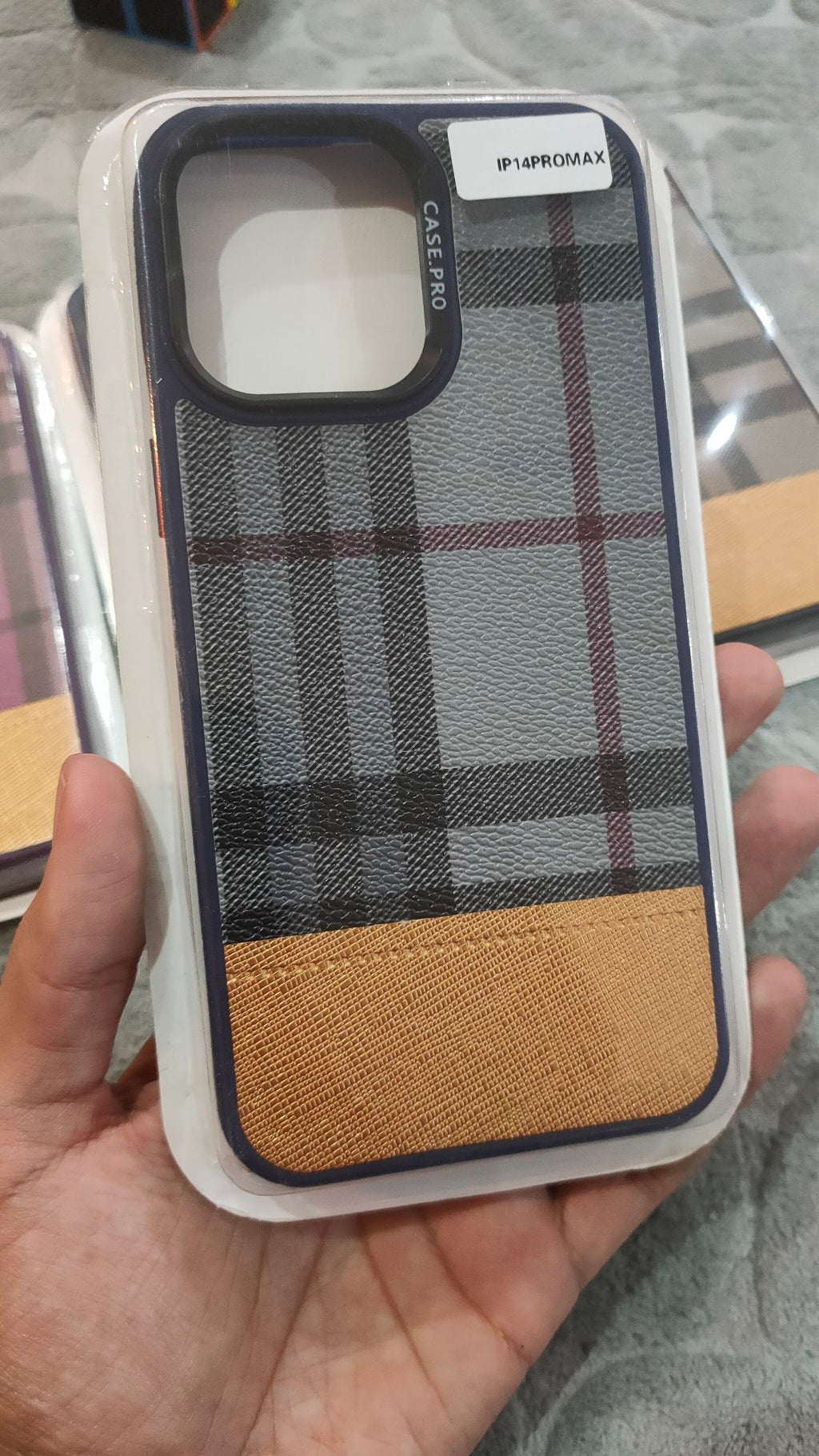 CASEPRO iPhone 14 Pro Max PU Dual Tone Leather Back Case