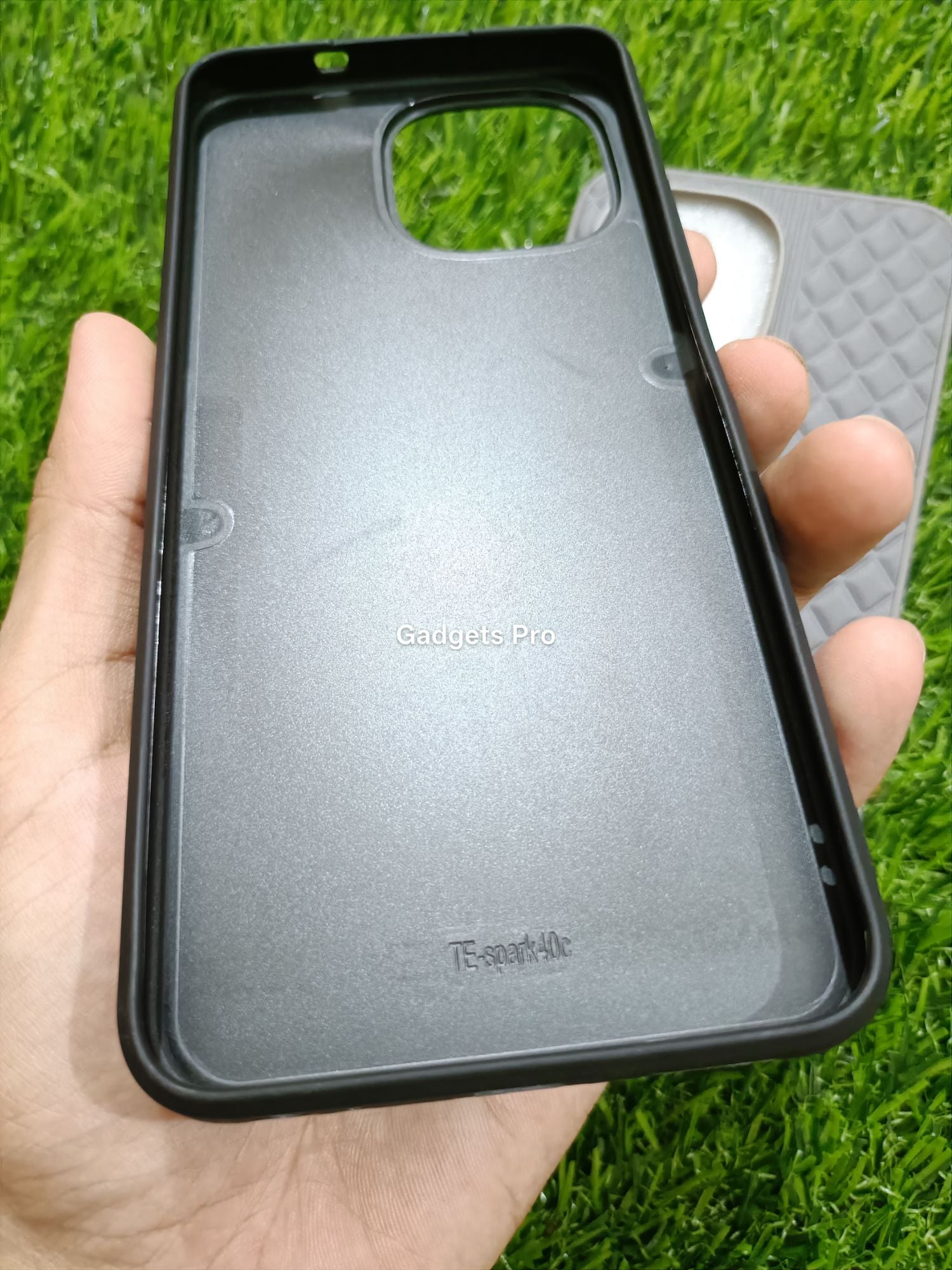 Tecno Spark 40C Soft Silicone PU Leather Design Polo Back Cover