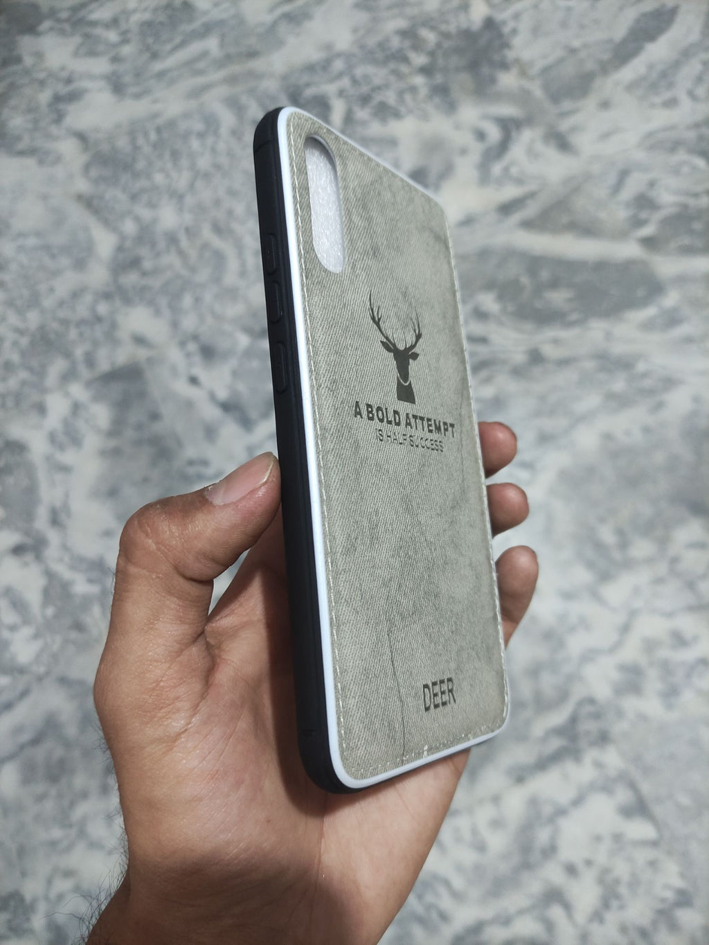 Vivo_S1 Soft Silicone Deer Fabrics Cloth back cover