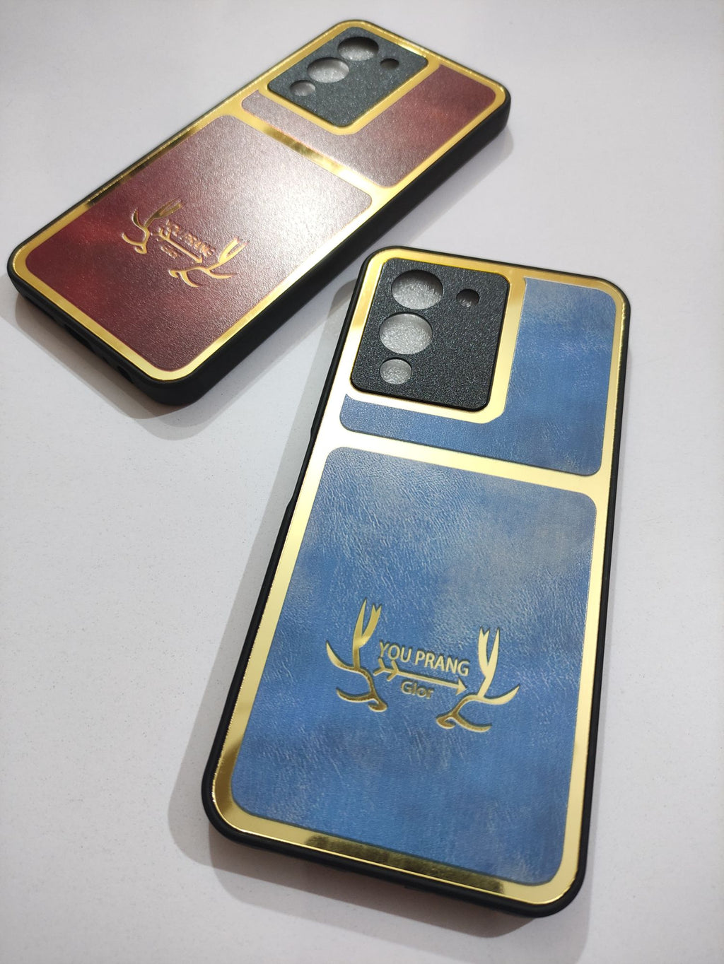 Infinix Note 12 G96 PU Golden Stripe Design Back Cover