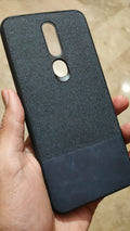 Oppo F11 Pro Premium Quality Real Fabric & Leather Back Case