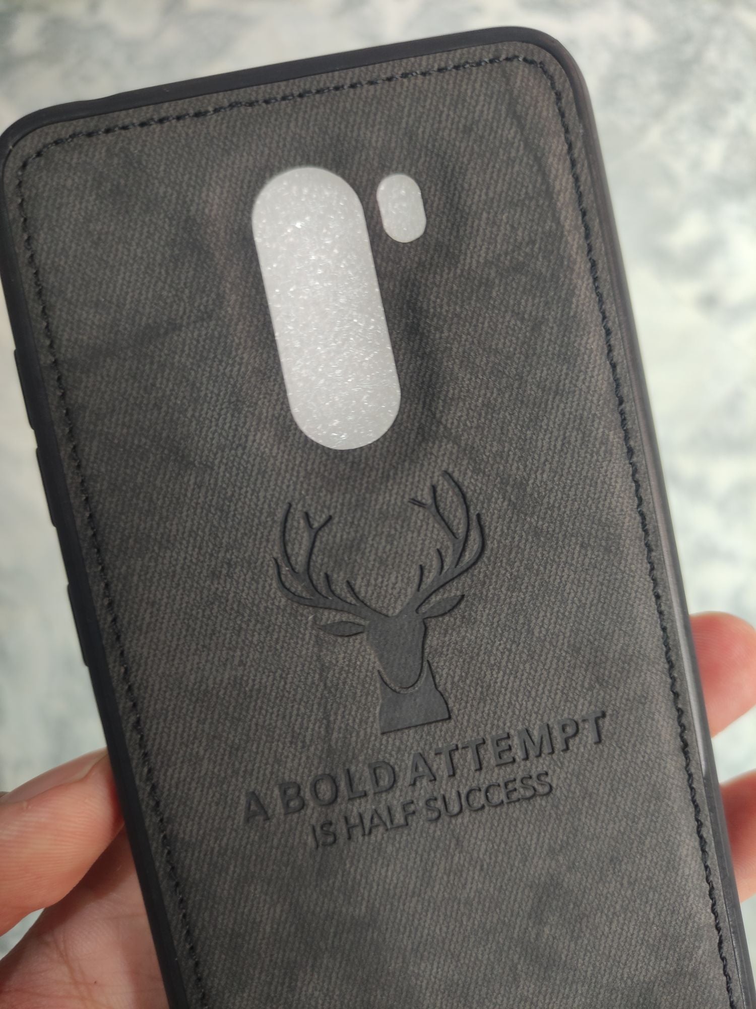 Xiaomi Poco F1 Soft Deer Fabric Cloth back cover