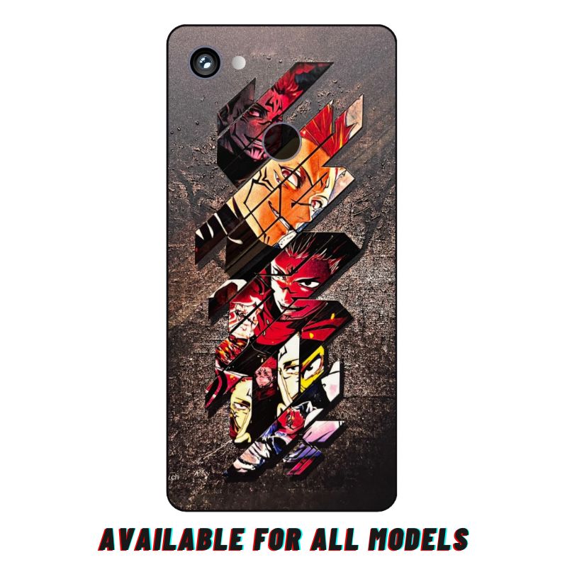 Google Pixel 2 XL Anime Character 3D Emboss Full Skin Wrap