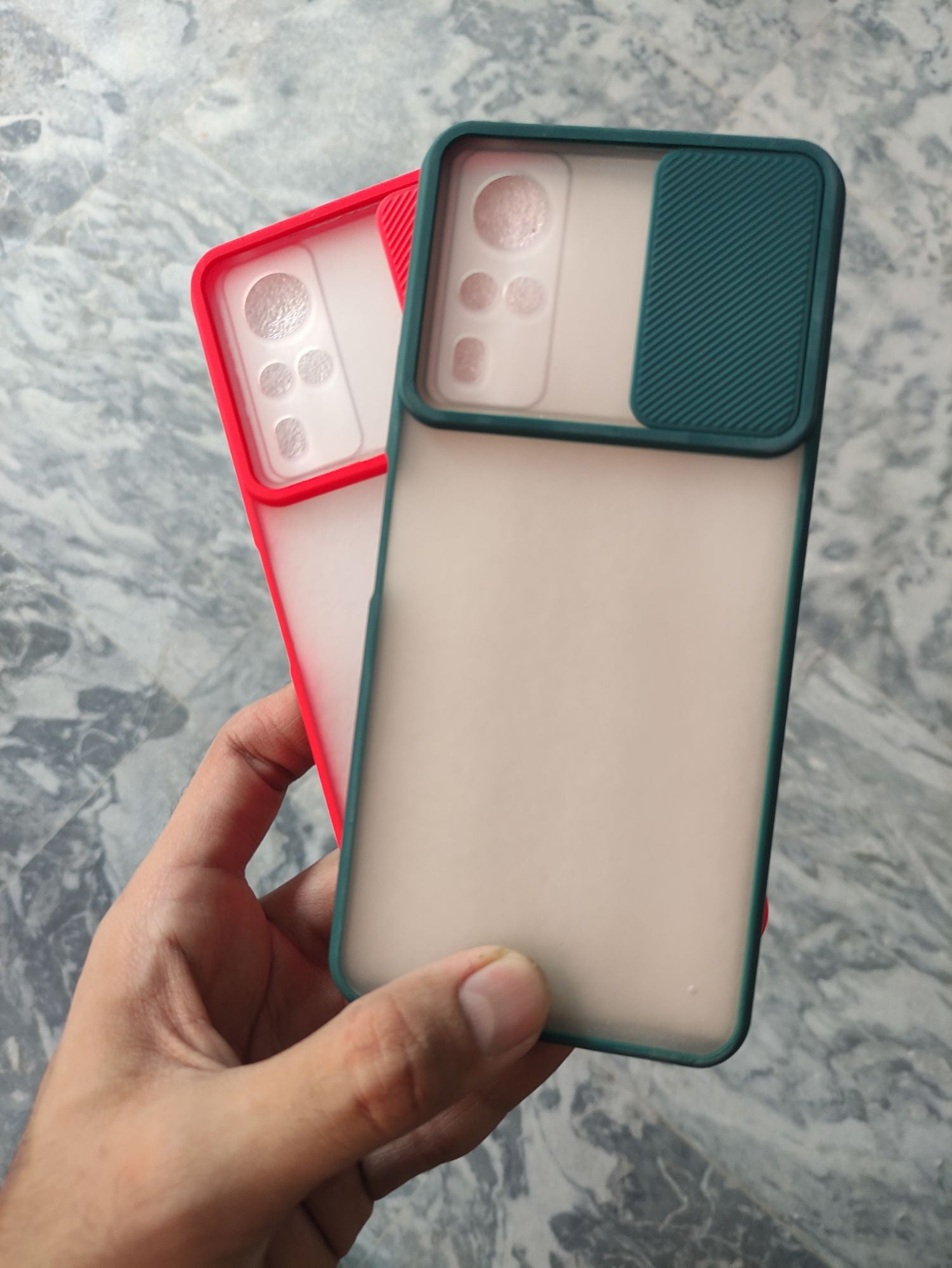 Vivo_Y51S Matt Transparent Camera Slider Back Cover