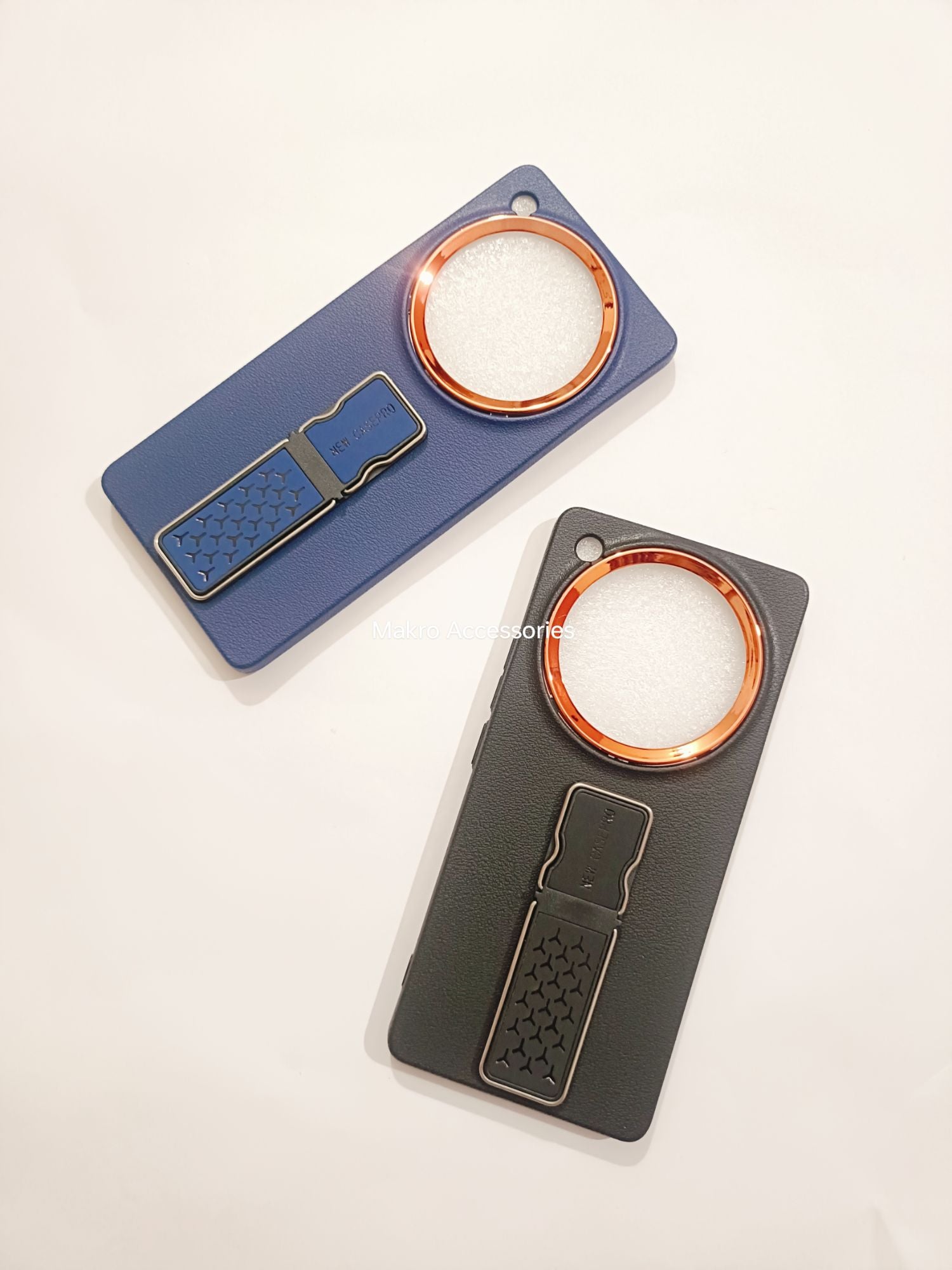 Infinix Zero 40 4G Soft Silicone Leather Tecture Design Kickstand Back cover