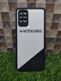 Infinix Note 8i Camera Protection Clear Cut Tecture Design back cover