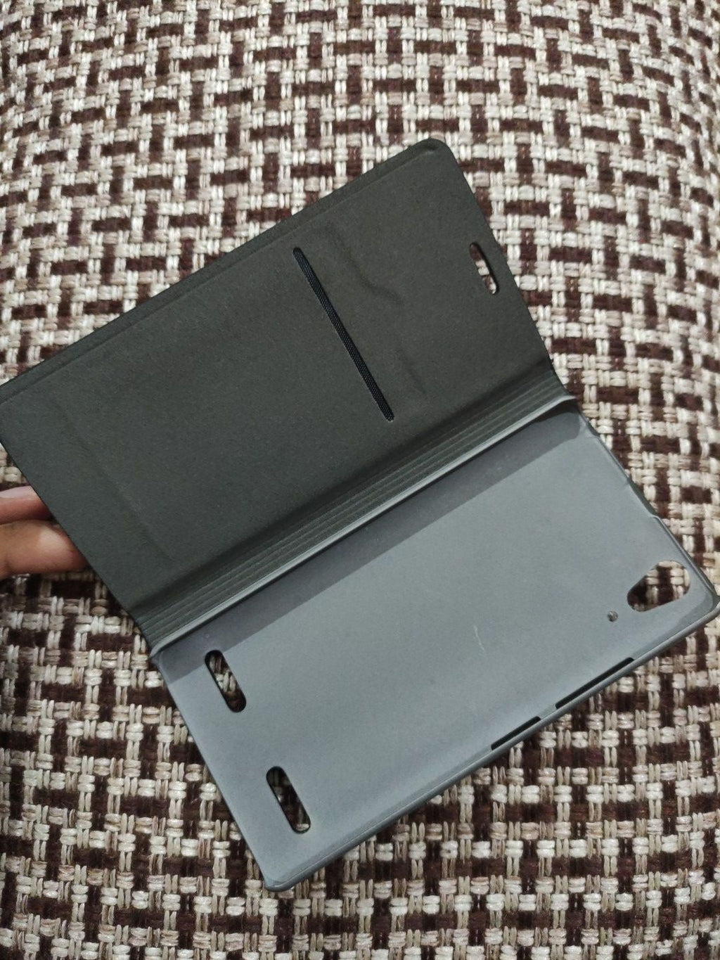 lenovo A6000 PC leather Stripe design Flip back cover
