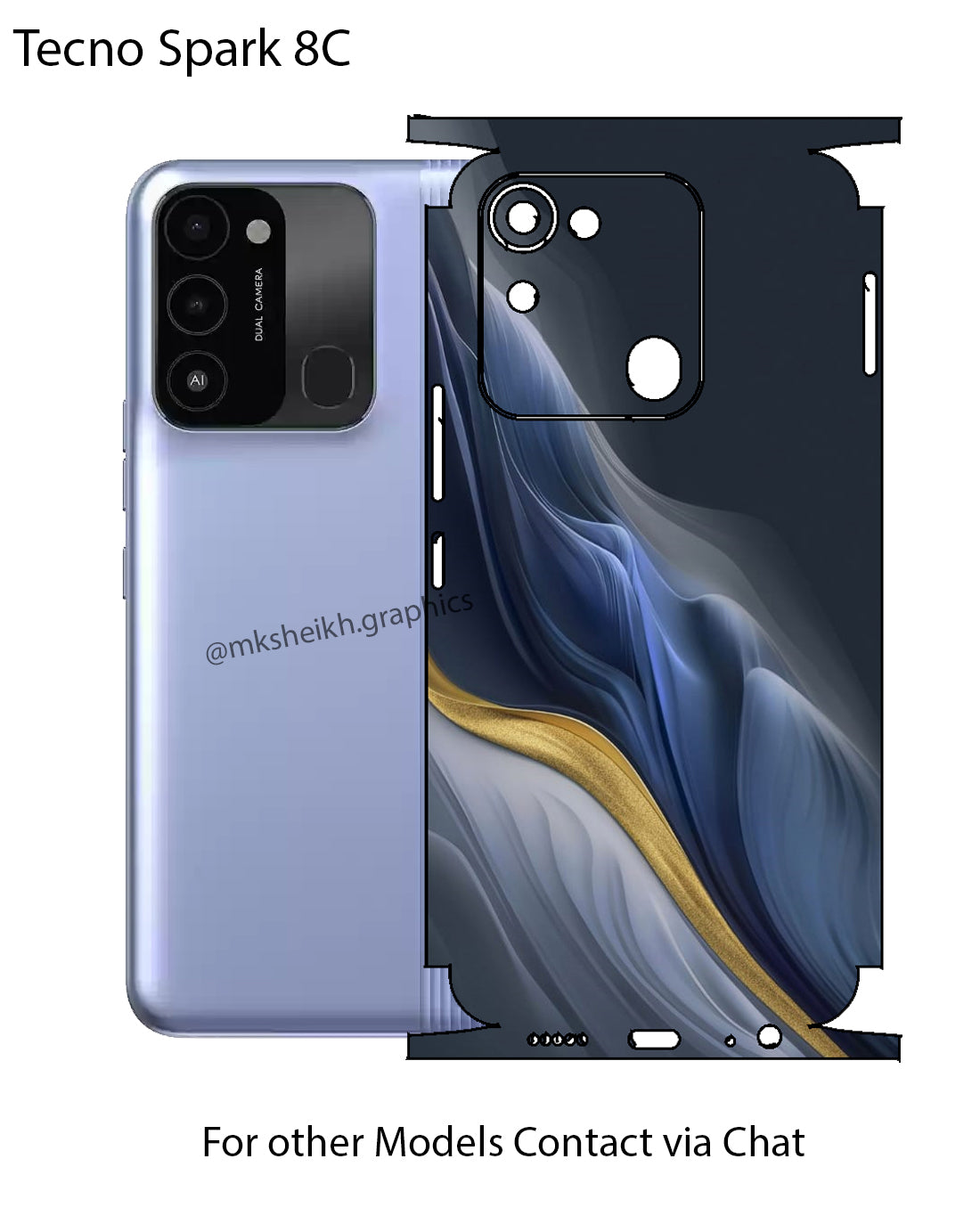 Tecno Spark 8c Full Body Skin Wrap