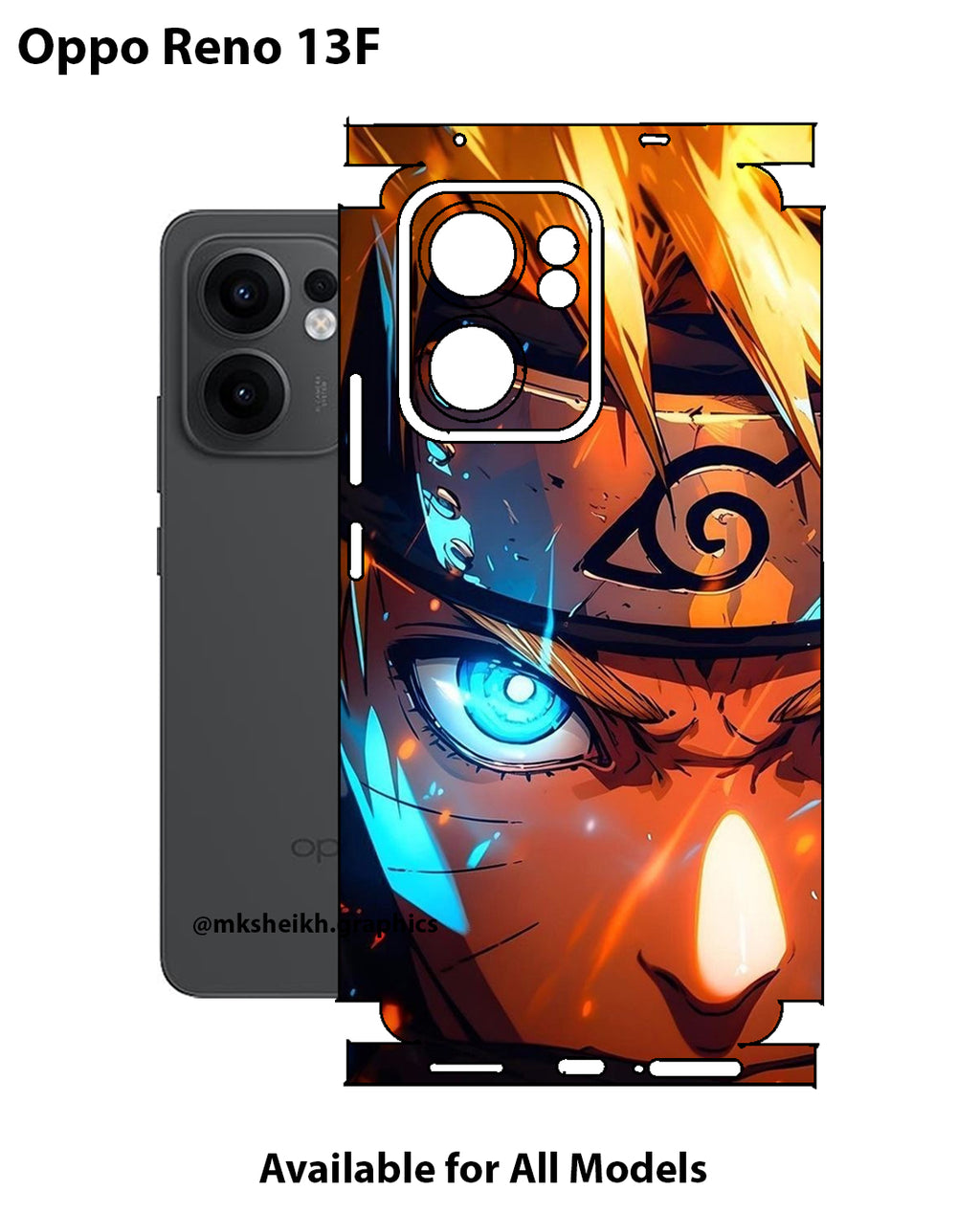 Oppo Reno 13F Anime Character Full Body Skin Wrap