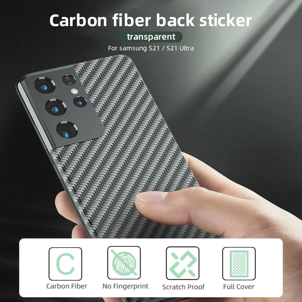 Samsung Note 20 Ultra Carbon Fiber Pattern Transparent Back Sheet