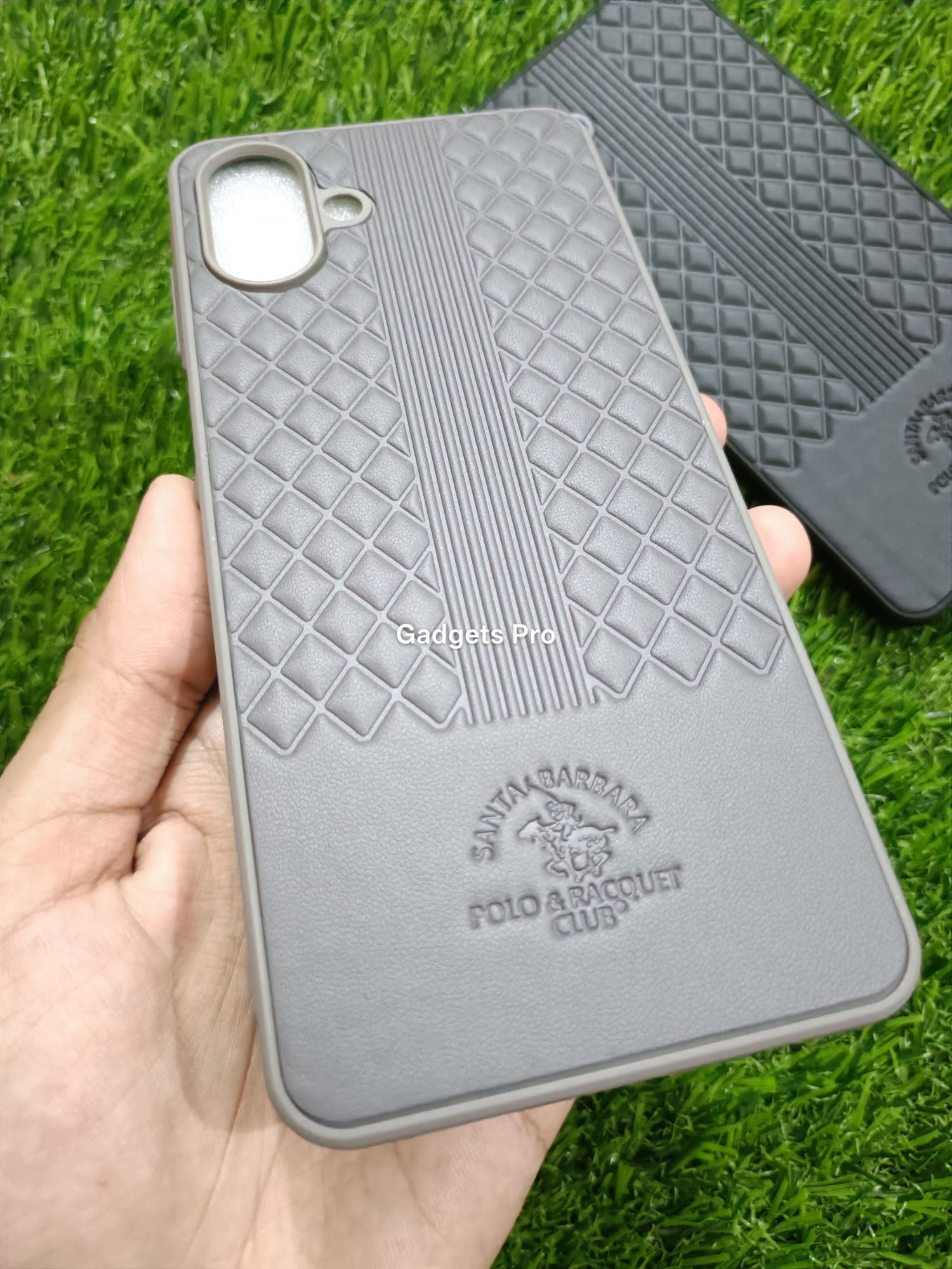 Samsung Galaxy A06 Soft Silicone PU Leather Design Polo Back Cover