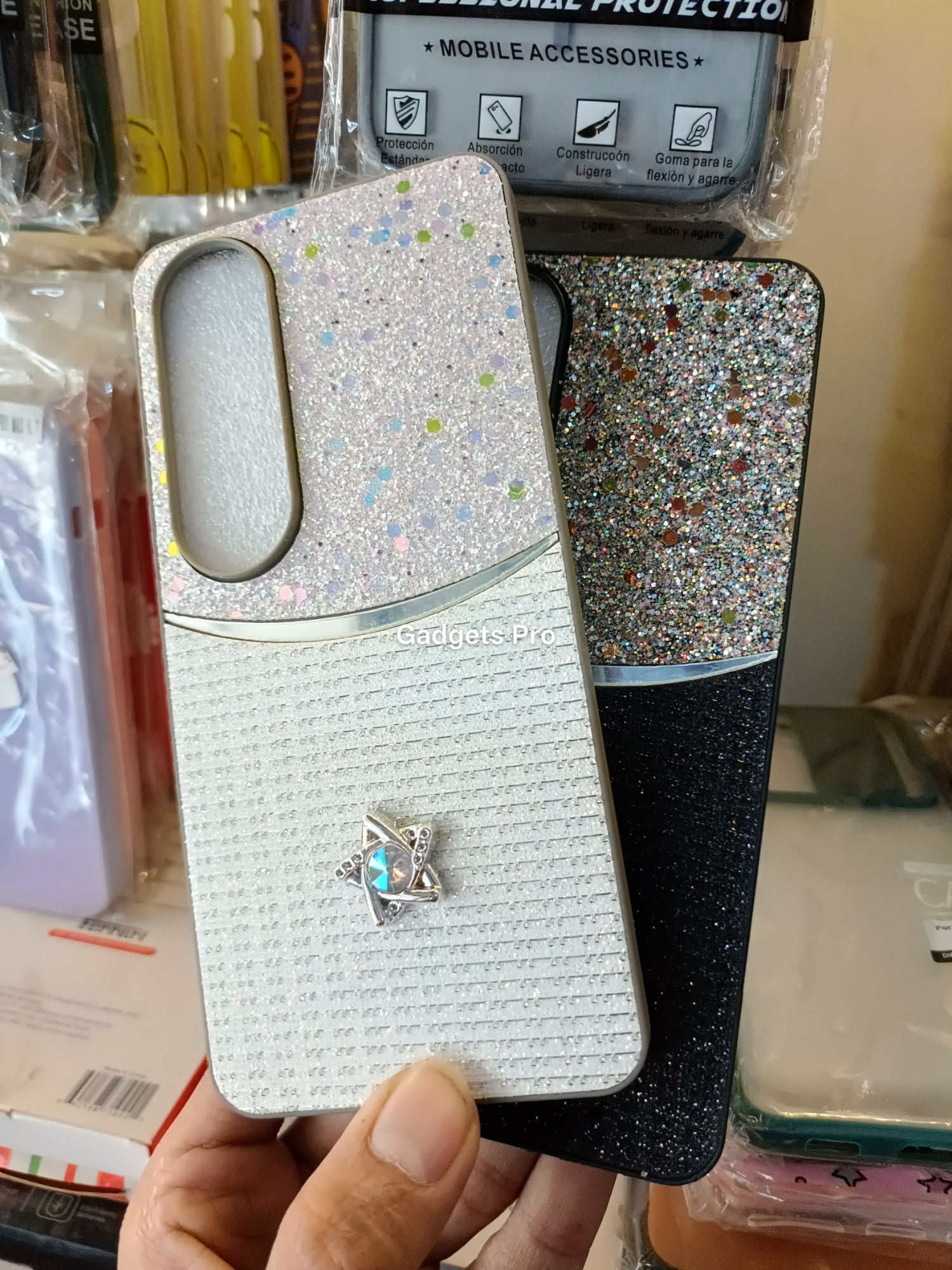 Vivo V50 Lite Fancy Soft Silicone Glitter Star Back Cover