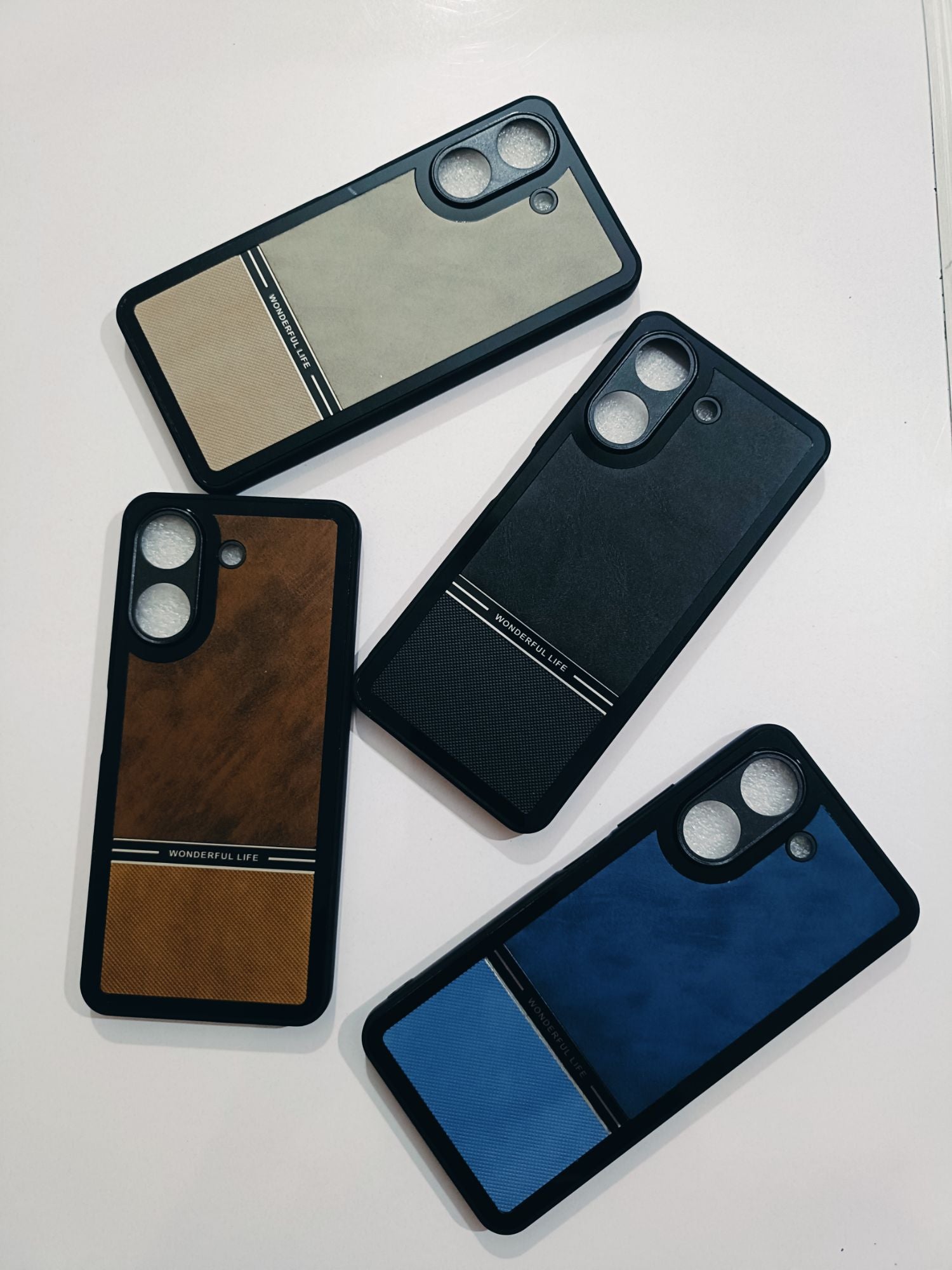 Redmi 13C PU leather Protection Back Cover