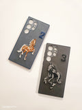 Samsung Galaxy S23 Ultra Soft Silicone Embroidery Polo Design Back Cover