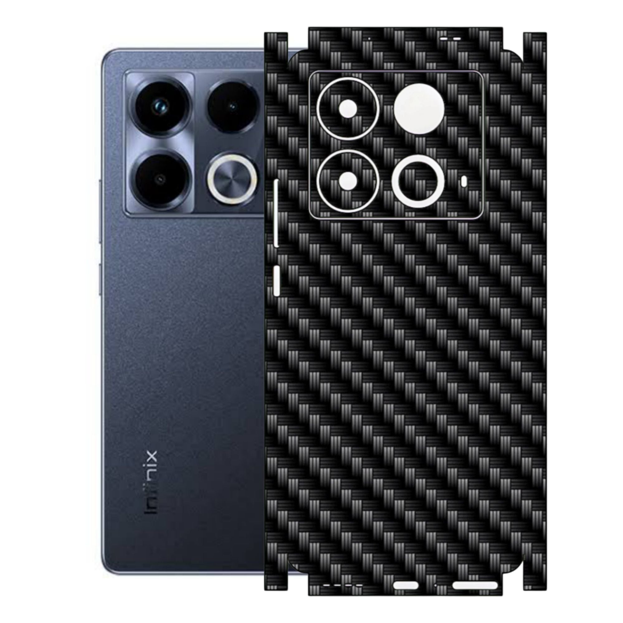 Infinix Note 40 Carbon Fiber Texture Full Body Skin Wrap