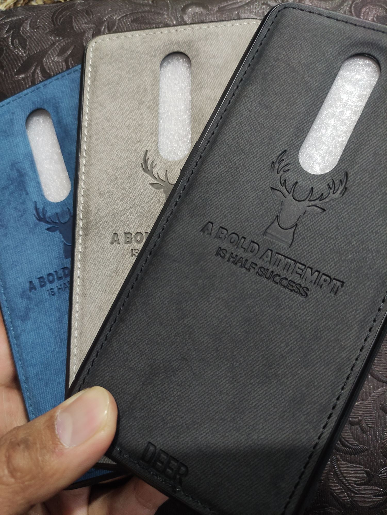 One Plus 7Pro Soft Deer Fabric Cloth back cover