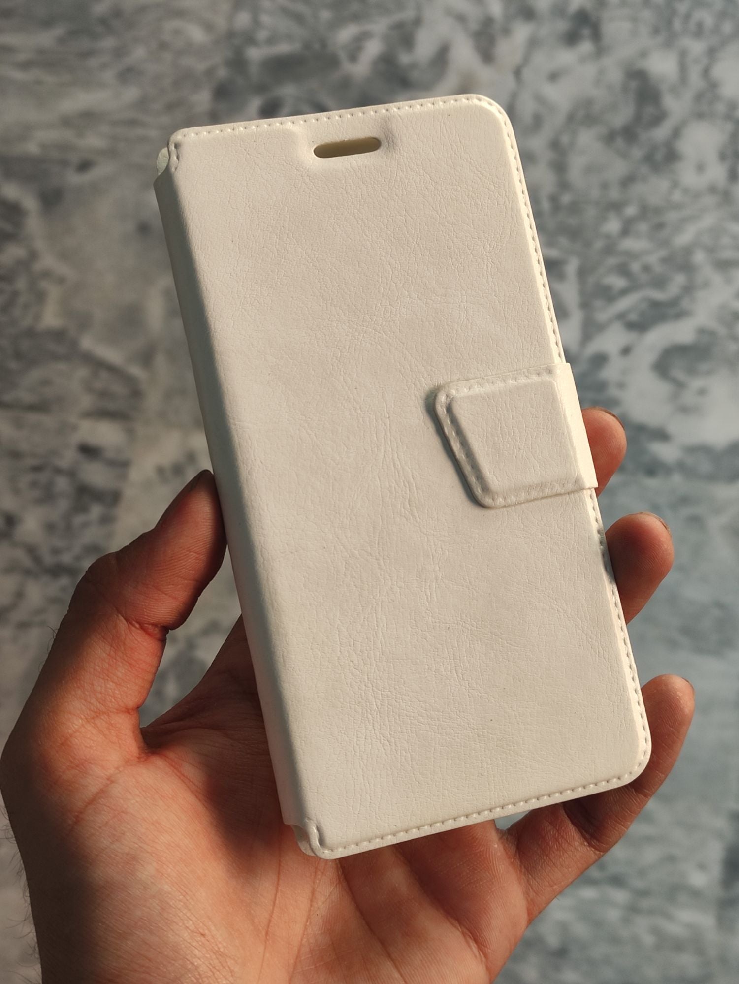 Huawei Ascend P7 Premium Quality White Leather Flip cover