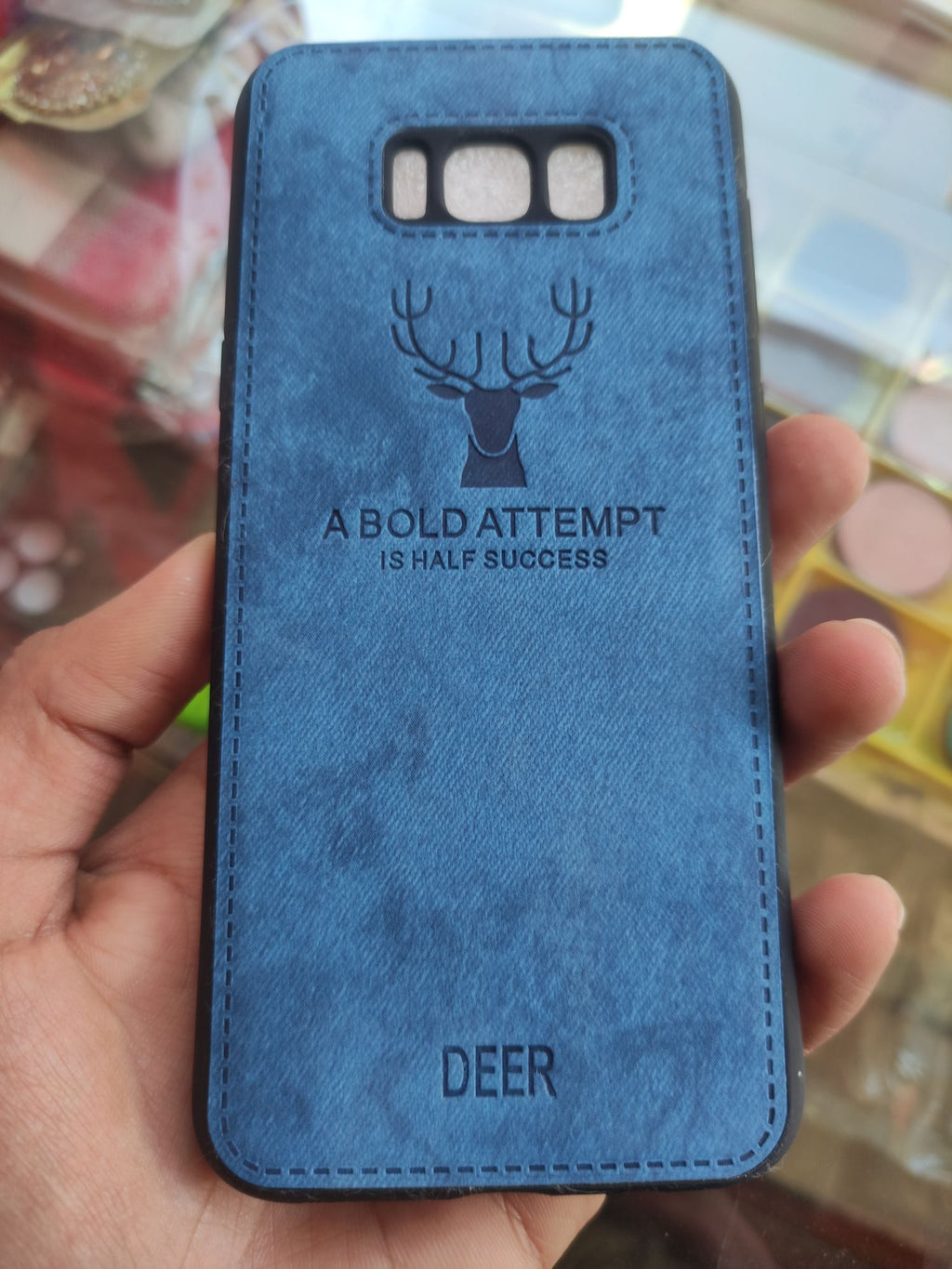 Samsung S8 Plus Soft Tiger,Deer pattern fabric back cover