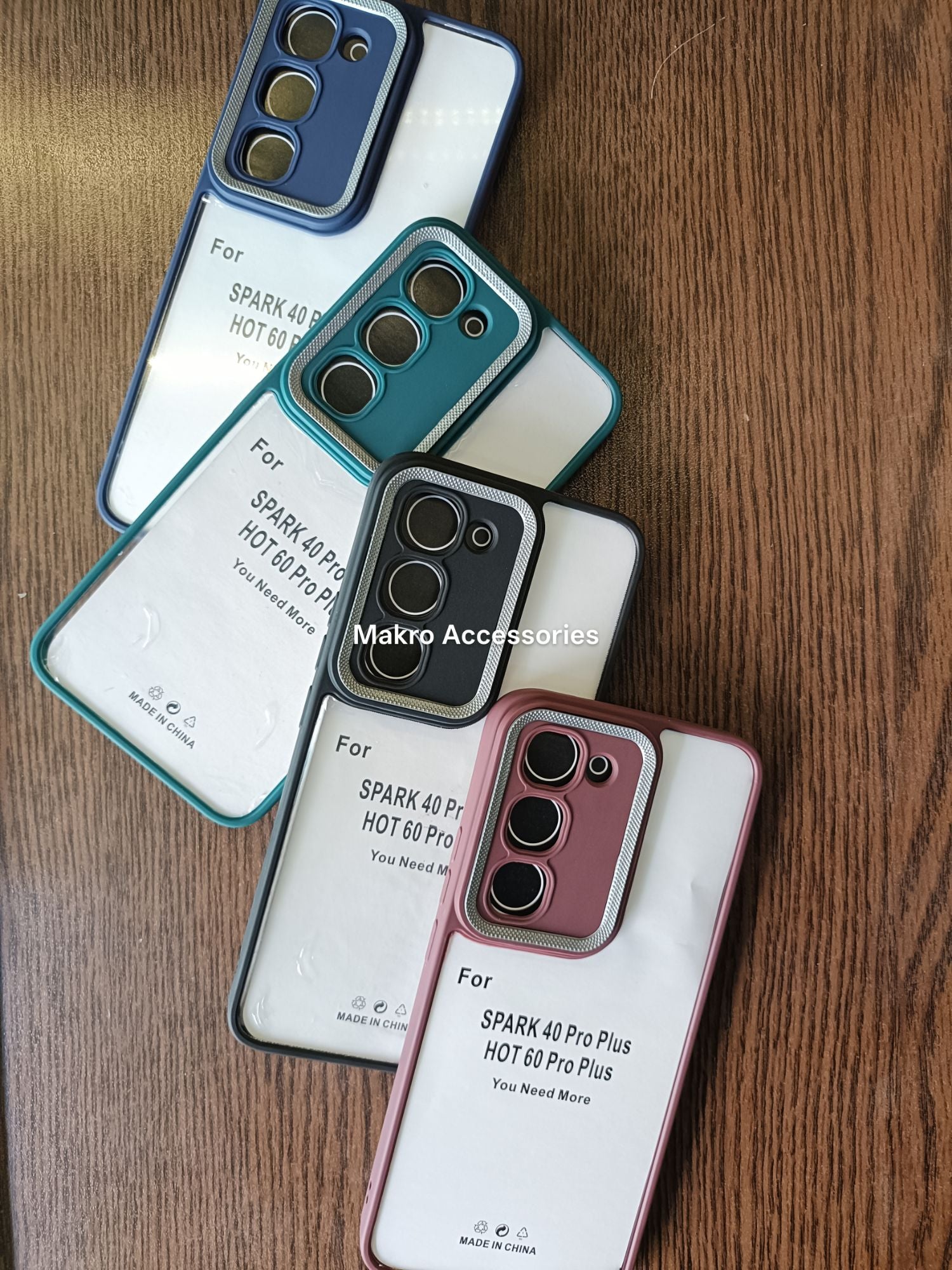 Tecno Spark 40 Pro Plus/Infinix Hot 60 Pro Plus Clear HD Anti-yellow Soft Silicone Edges Camera Protection Back Cover