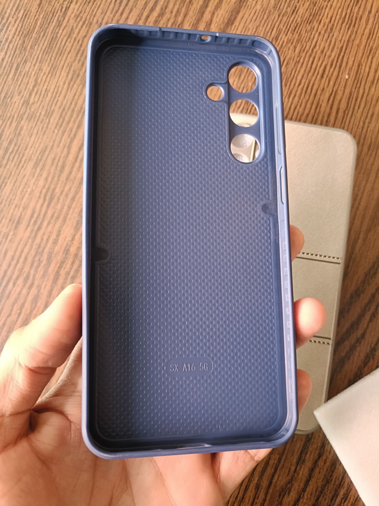 Samsung Galaxy A16 PU Leather Design Camera Protection Back Cover