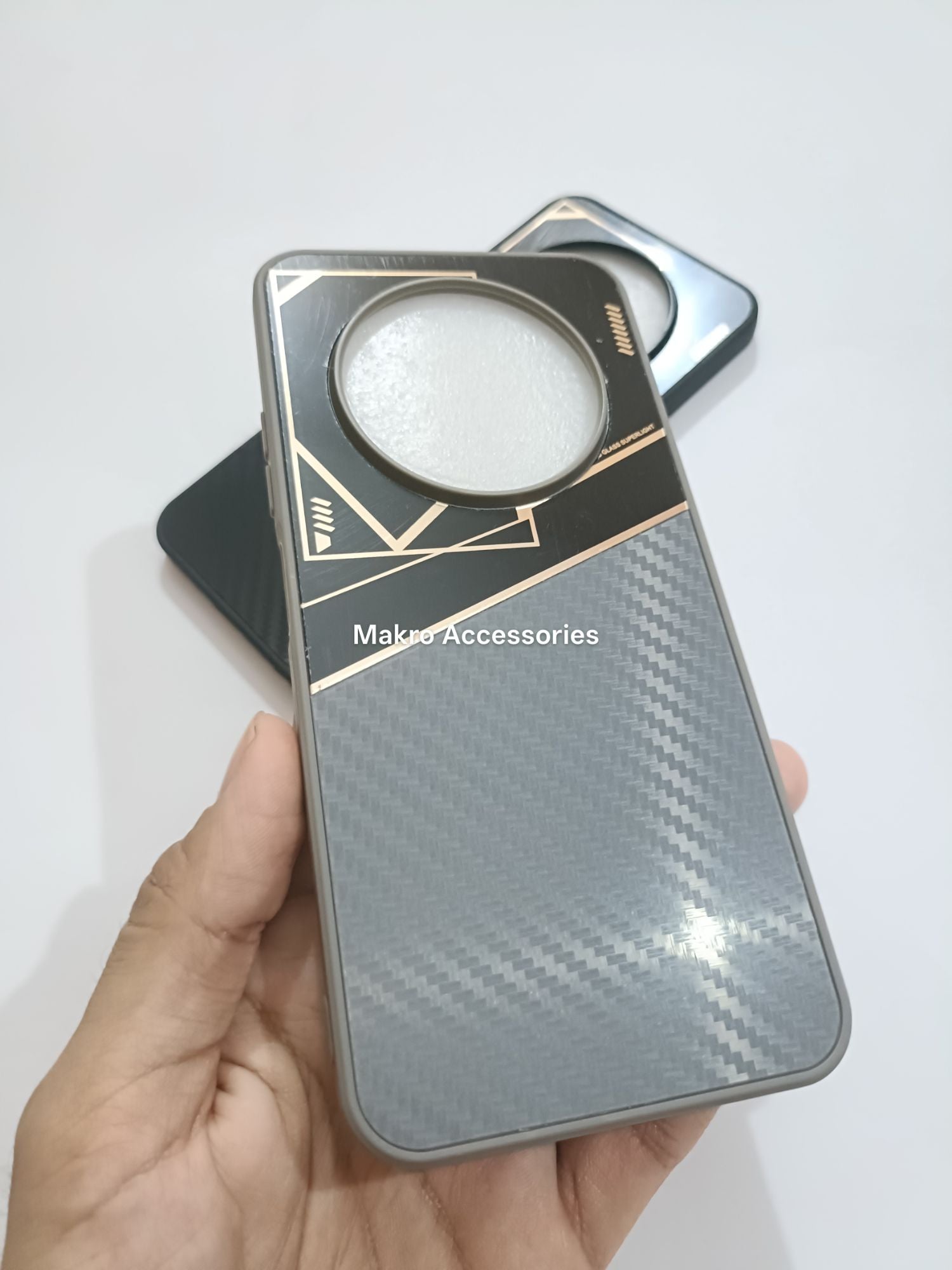 Tecno Spark 30C Premium Quality Carbon Fiber Prism Pulse back cover