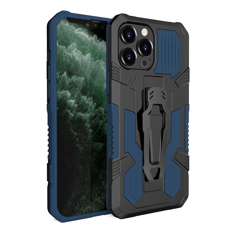 iPhone 12 Pro Max 6.7 Shockproof Hybrid Magnetic Ring Holder Belt Hook Back Cover