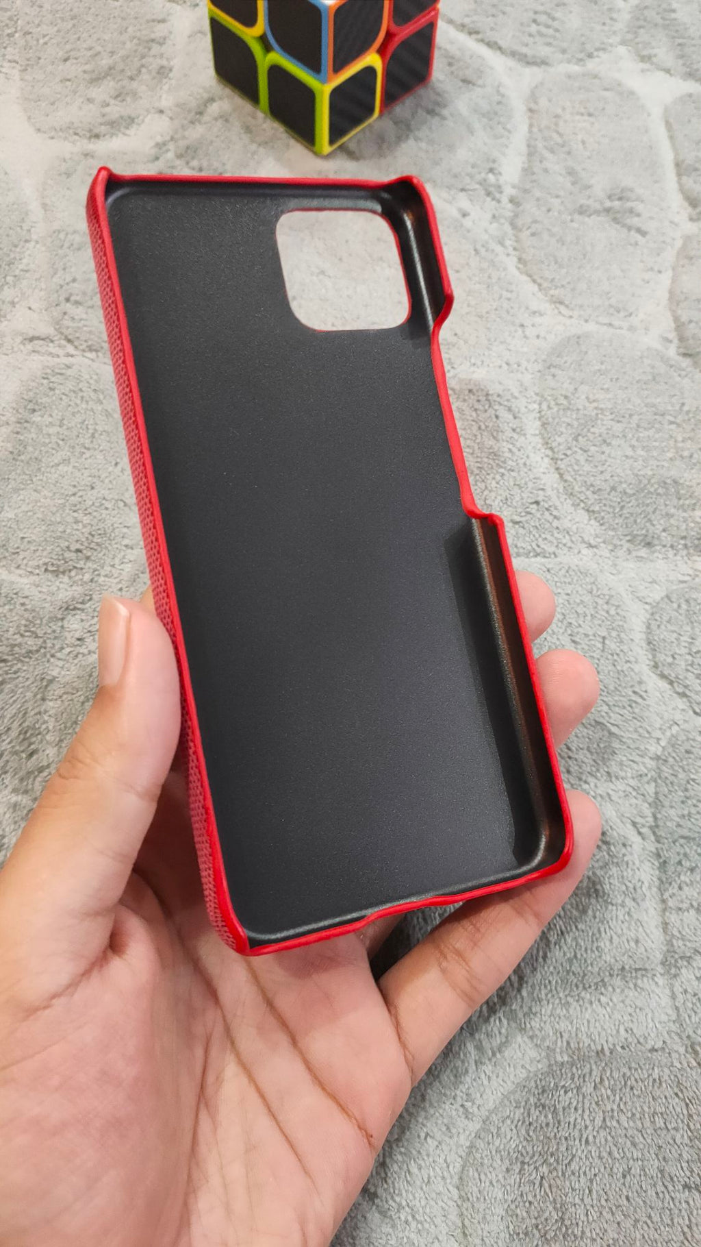 Google Pixel 4 Premium Quality PU Leather Fabric Back Case