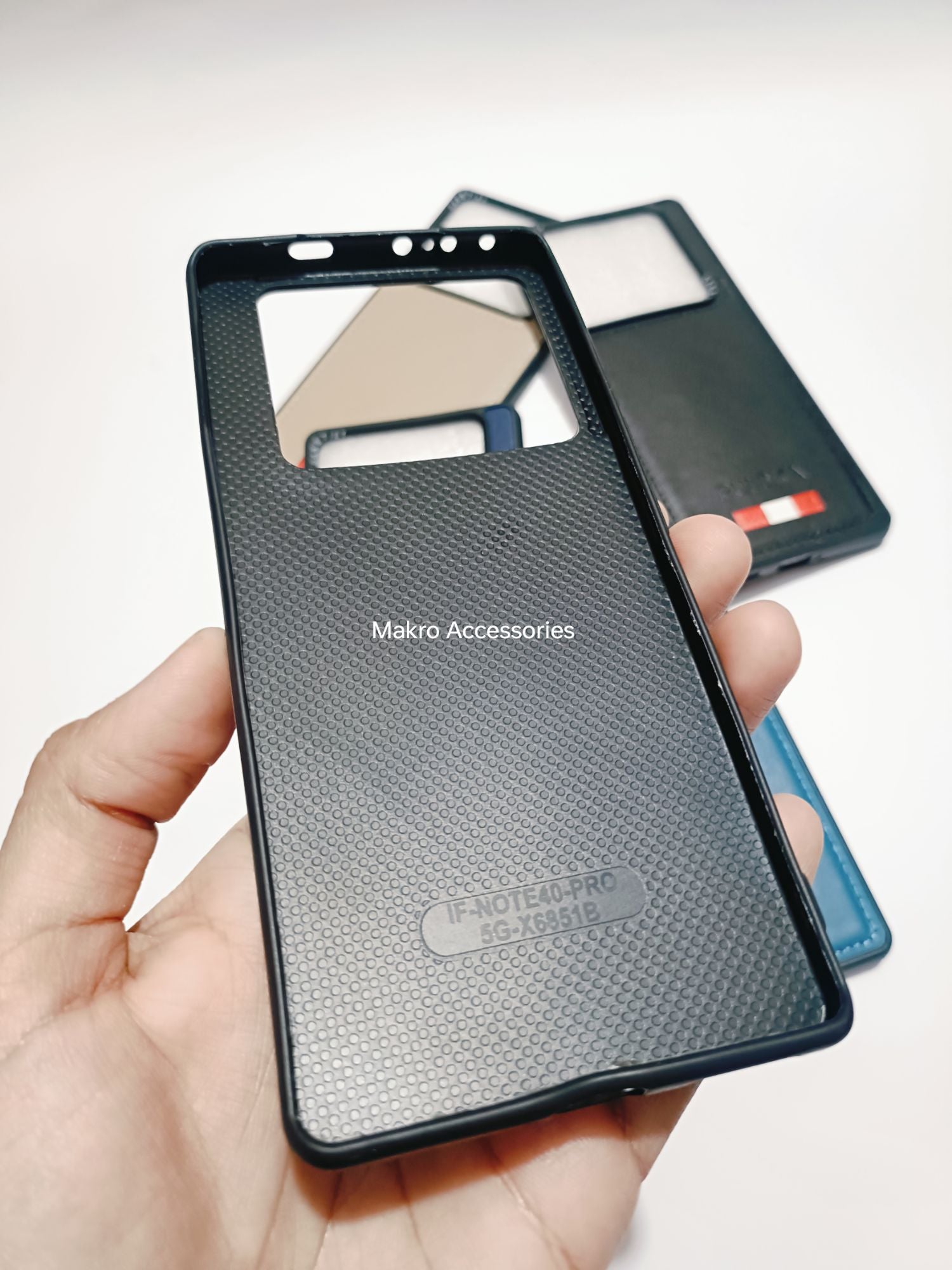 Infinix Note 40 Pro Soft Silicone Puloka Leather Back cover