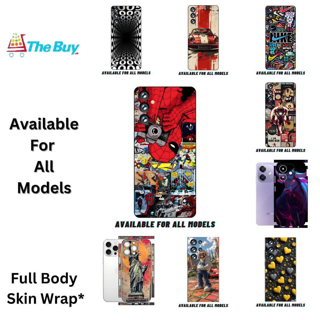 Available for All Mobiles Print Back Full Body Skin Multiple Designs