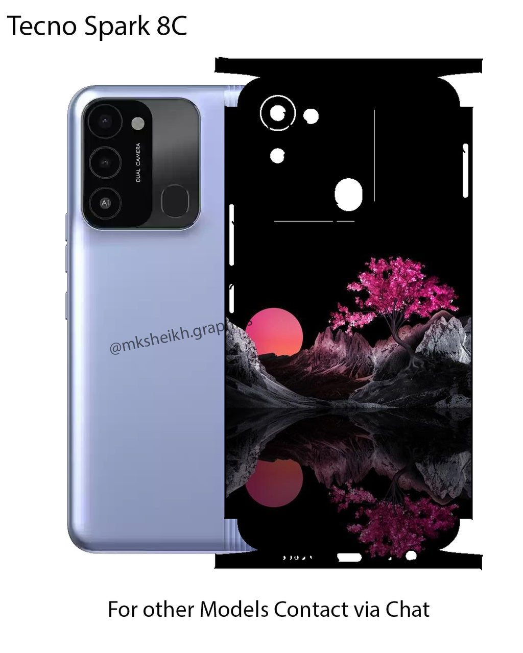 Tecno Spark 8c Full Body Skin Wrap