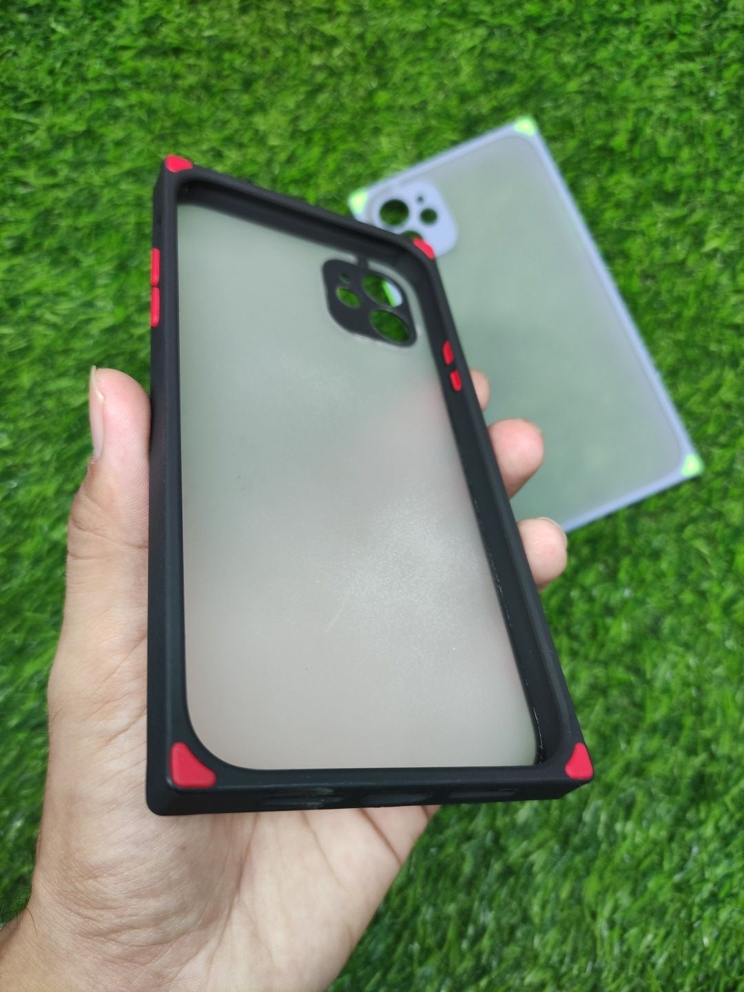 iPhone 11 Matt Translucent Camera Protection Square Shaped back cover