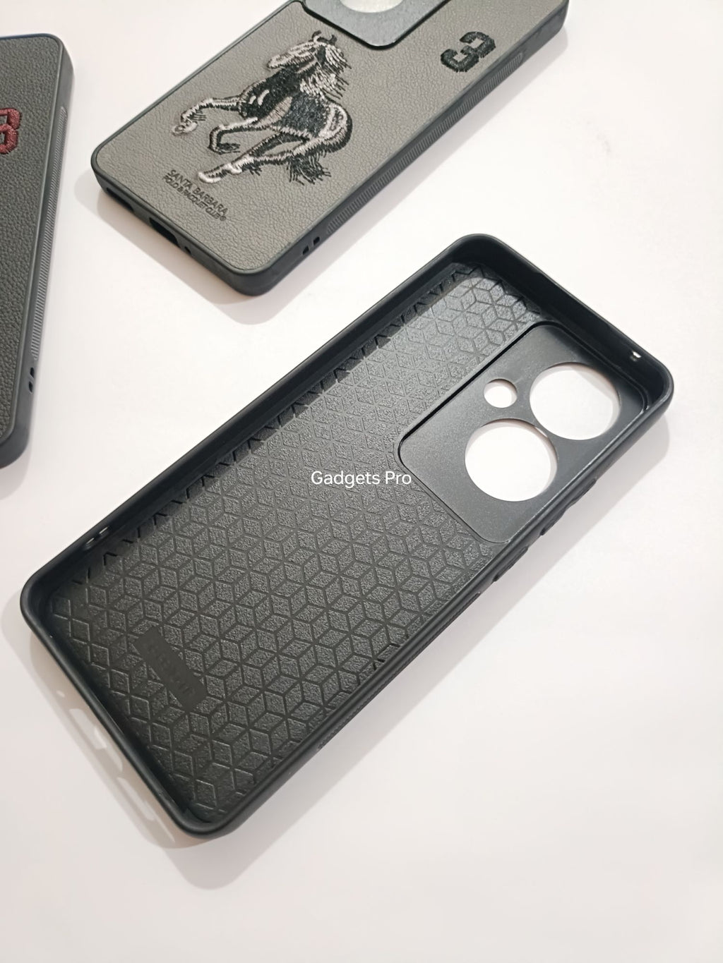 Oppo Reno 11F 5G Premium Quality PU Embroidery Polo Design Back cover