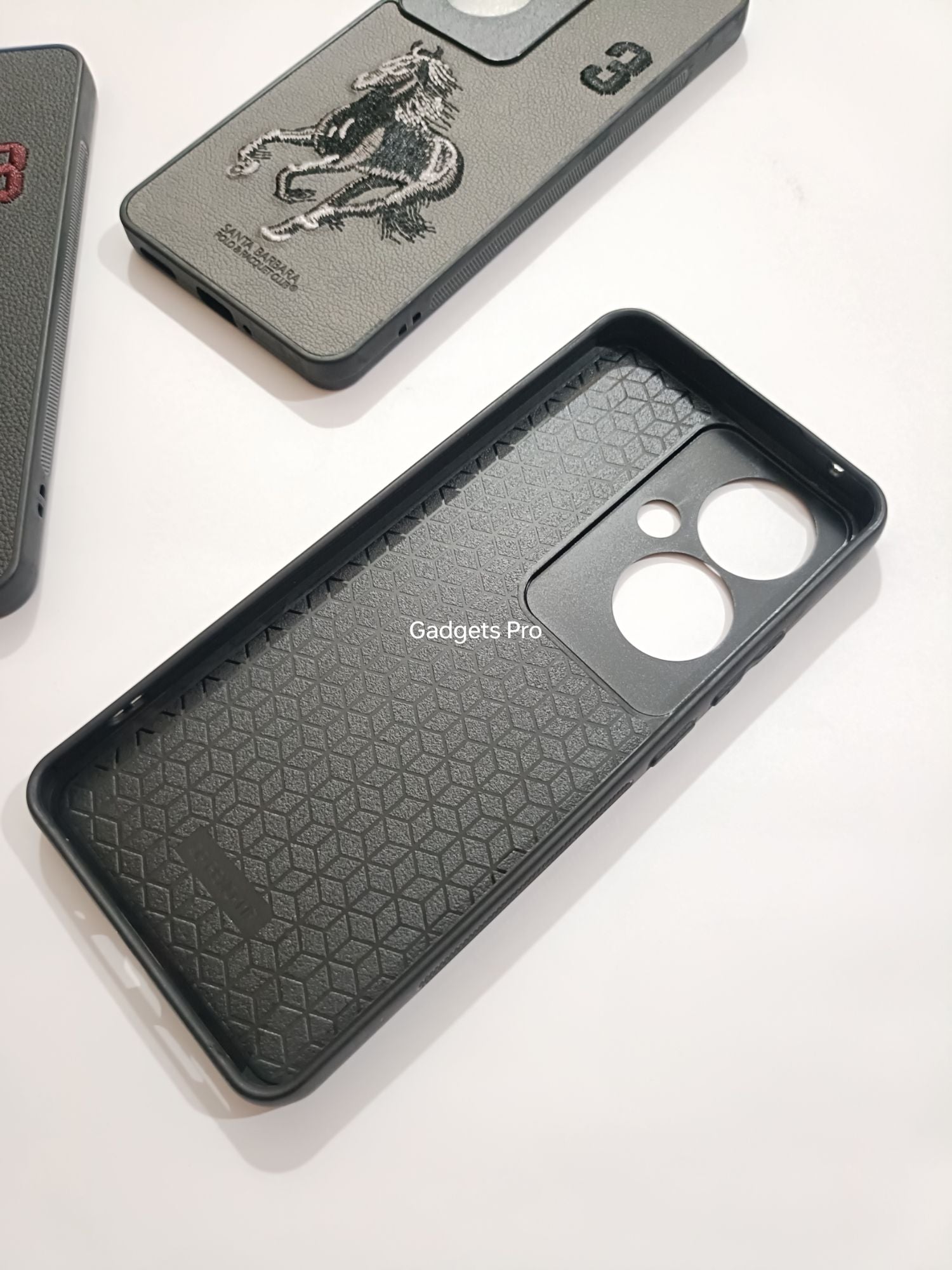 Oppo Reno 11F 5G Premium Quality PU Embroidery Polo Design Back cover