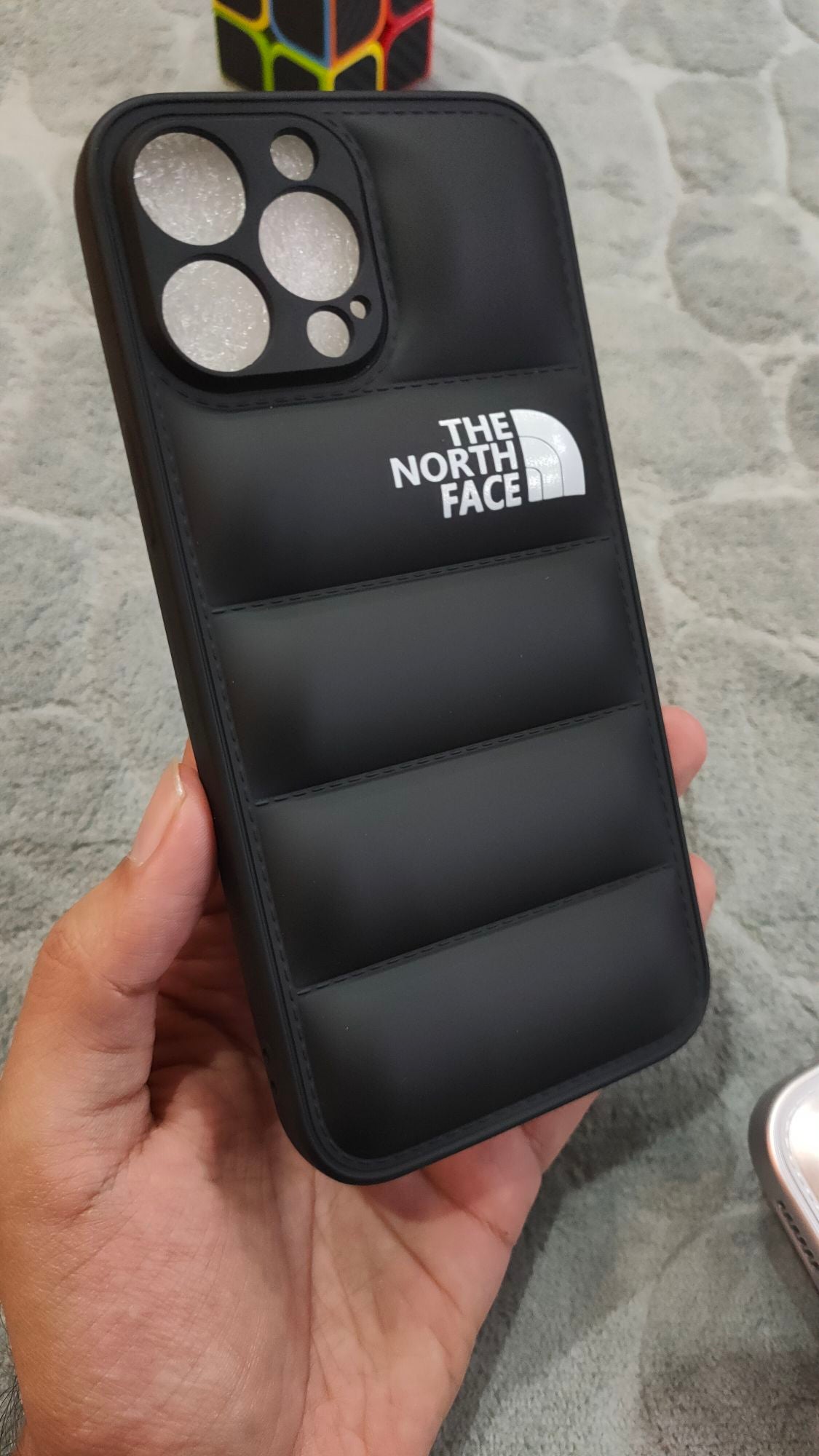 iPhone 13 Pro Max North Face Puffer Soft Silicone Case