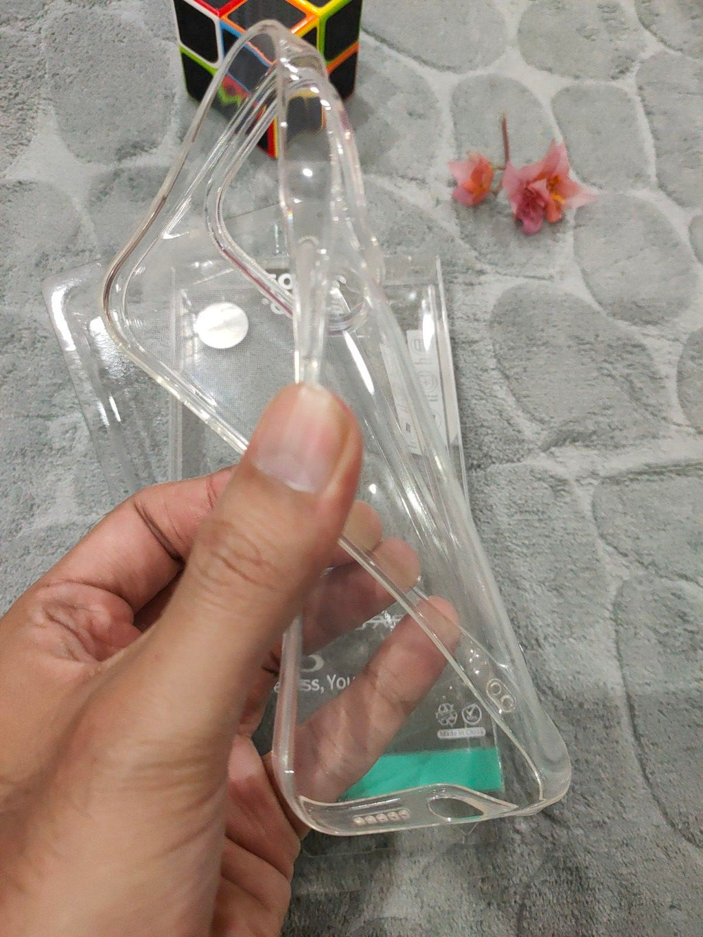 EOURO iPhone 14 Pro Clear Camera Protection Silicone Case