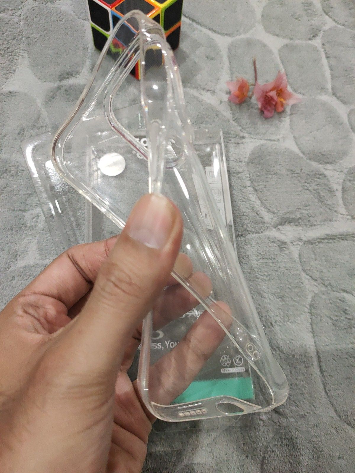 EOURO iPhone 14 Pro Clear Camera Protection Silicone Case