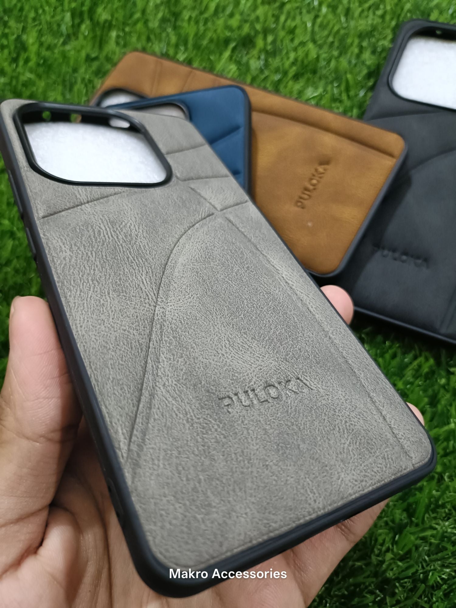 Redmi Note 14 4G Soft Silicone Leather Puloka Design Back Cover