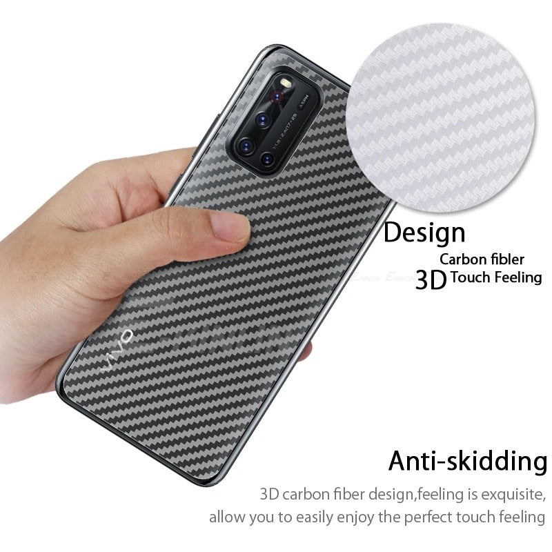 Vivo_V17 Carbon Fiber Pattern 3D Transparent Back Sheet