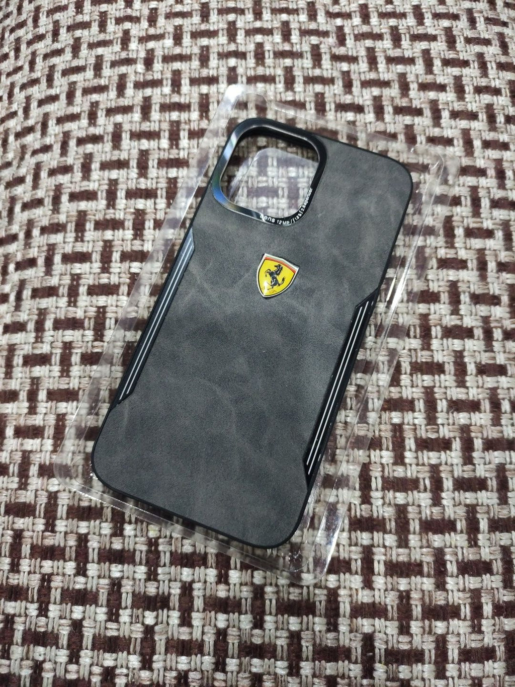 iPhone 12 Pro Max 6.7" Ferrari Premium Quality leather Back Cover