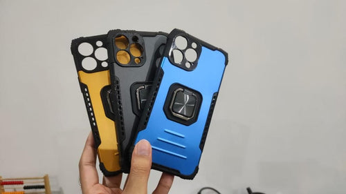 Apple iPhone 13 Pro Max Shockproof Hybrid Magnetic Ring Case Cover
